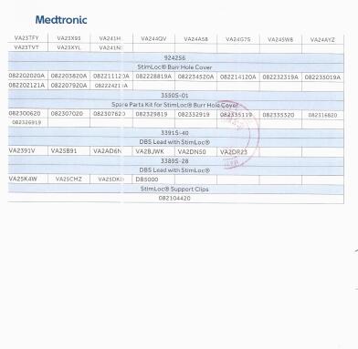 Medtronic Inc.美敦力公司對(duì)植入式神經(jīng)刺激電極Neurostimulation Lead